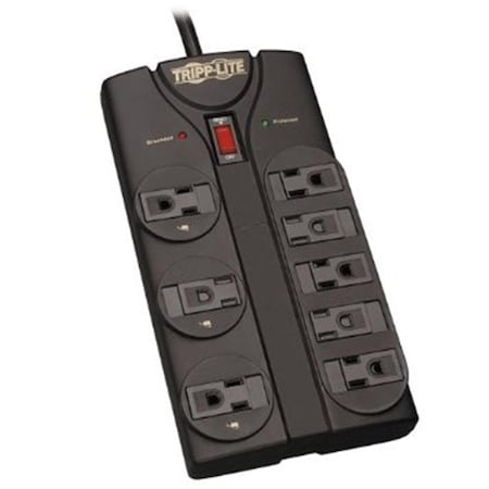 Doomsday Outlet Strip, Surge, 5-15R, 5-15P, 8 ft., Black DO716835